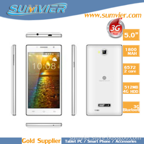 5inch IPS Screen Android Phone with Mtk6572 Dual Core